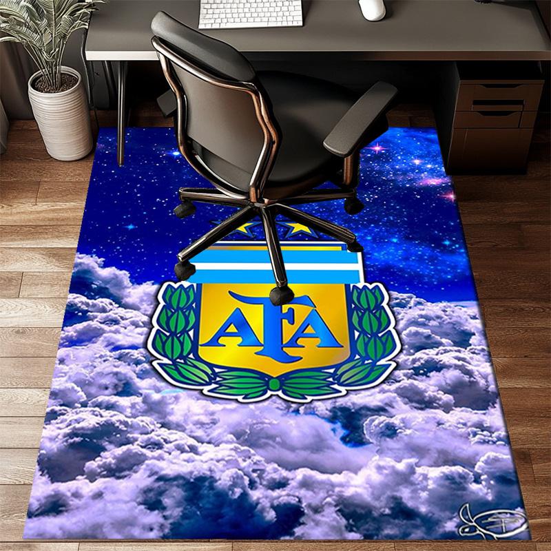 Argentina Football club Printed Office Carpet Chair Cushion Entryway Rug, Rugs for Living Room, Bedroom Christmas gifts