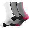 Custom Embroidered Antibacterial Pure Cotton Mid-Calf Sports Socks