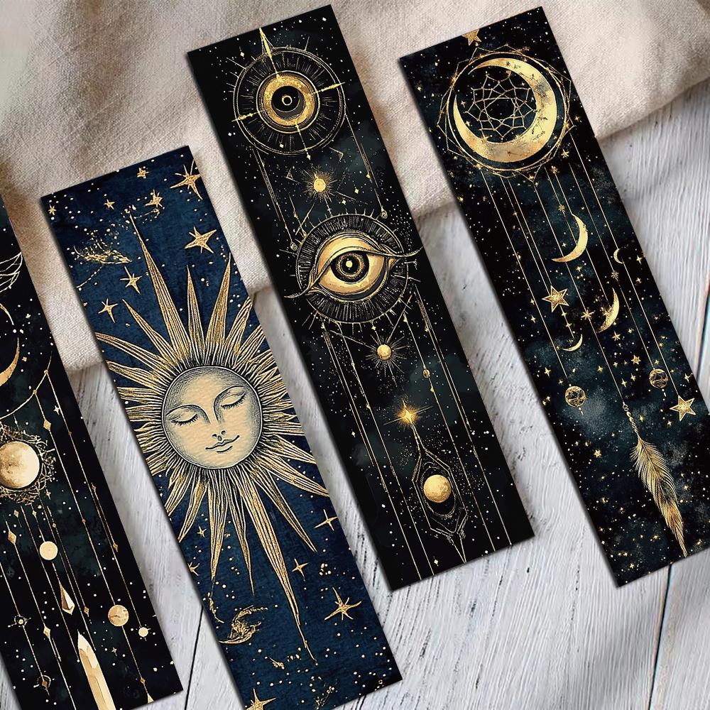 Vintage Celestial 30PCS DIY Bookmarks Mysterious Divination Art Stationery for Reading Page Marking Gift  Stationery Supplies