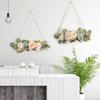 1PC Fake Flower Artificial Wreath Wall Pendant Wedding Aerial Hanging for Party Yard Decor