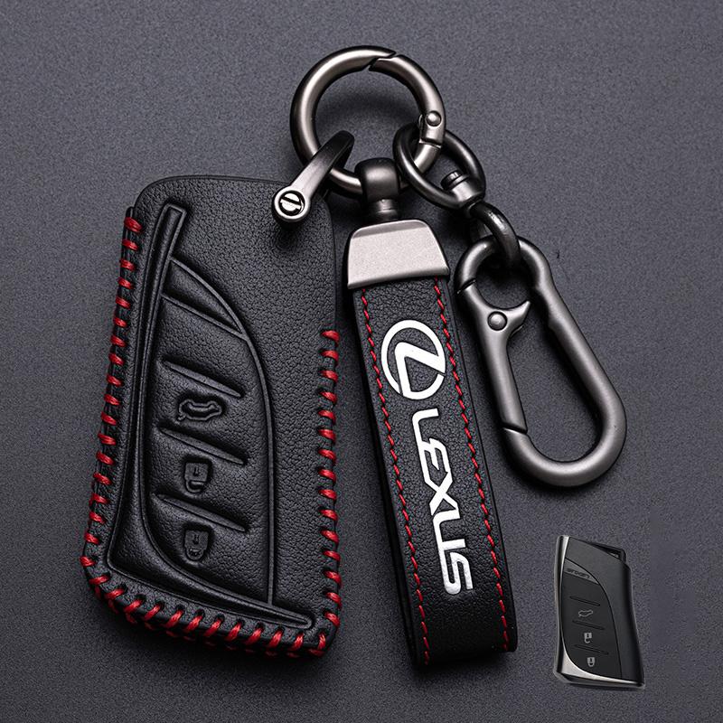 

Leather Car Remote Key Cover Fob Case for Lexus NX 200 NX300H RX 350 450H ES 350 ES 300h Auto Holder Shell Keychain Accessories