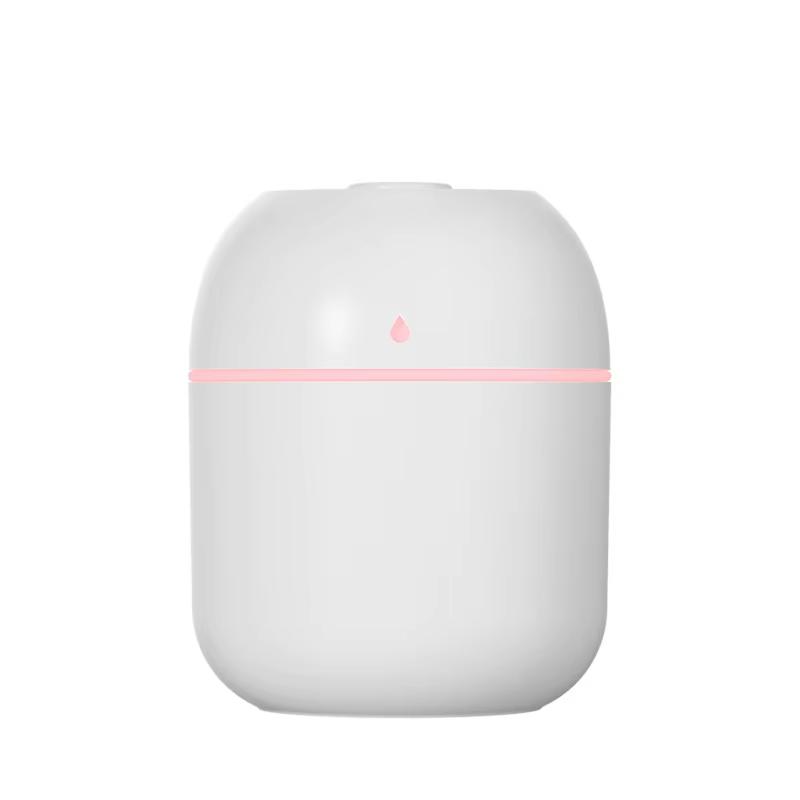 ABS Spray Bottle 220ML Small Air Humidifiers for Home with 1M USB 6-10H Spray Diffuser Aroma Essential Mist Maker Colorful light