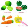 Vibrant Kid Pretend Role Play Kitchen Fruit Vegetable Food Toy Cutting Set Children Gift