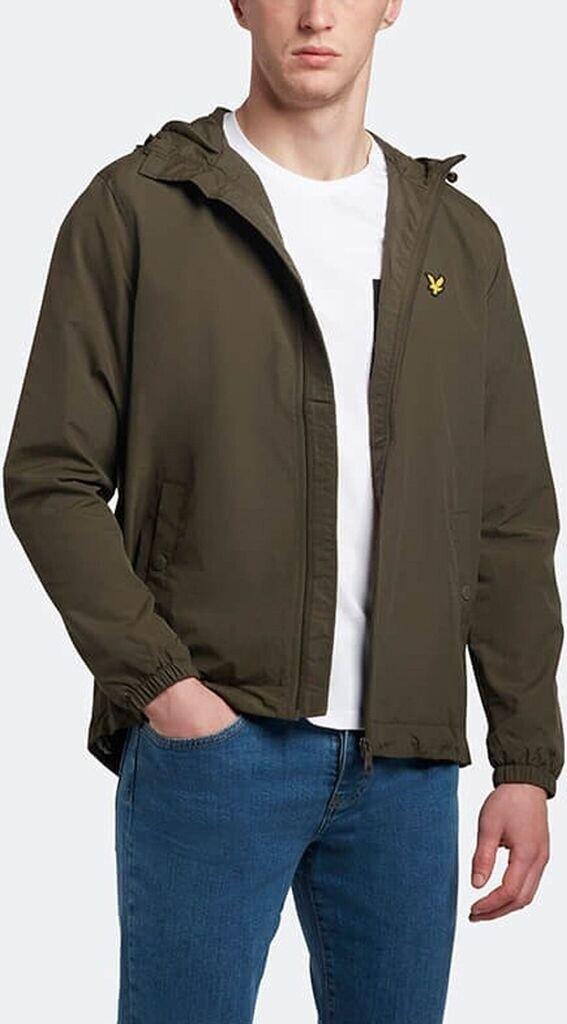 Veste demi-saison à capuche zippée Lyle & Scott (JK464V) olive
