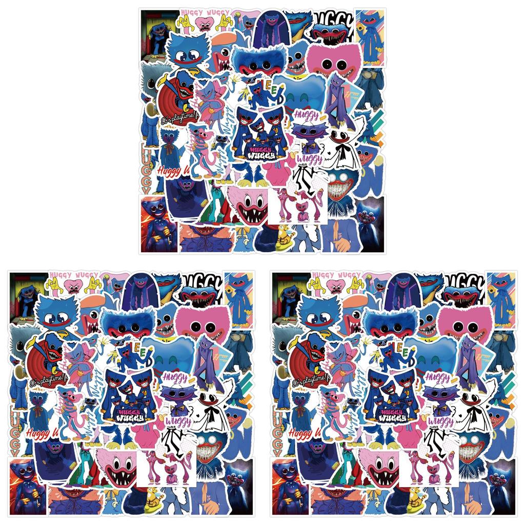 Poppy Playtime Huggy Wuggy Pvc Stickers 50pcs Waterproof Anime Graffiti Decals For Laptop Skateboard And More