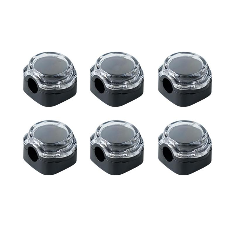 

6Pcs Magnetic Cable Organiser Set Power Cable Management for Desktop Charging Data Cord Management Clip Holder чорний