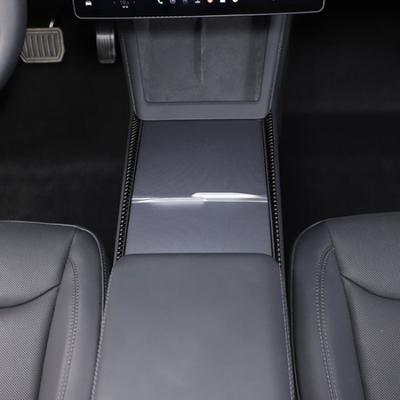 Carbon Fiber Center Console Armrest Strip Trim Sticker For Tesla Model 3 23-24