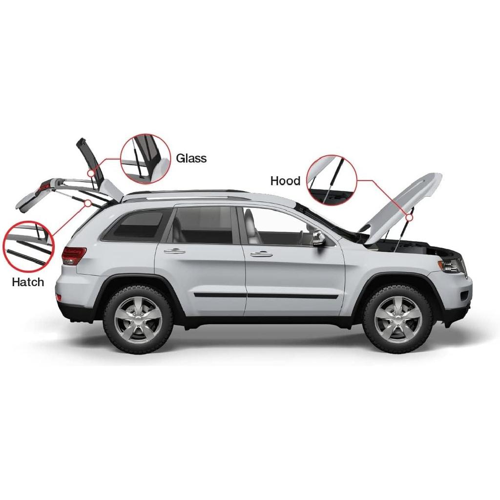 2PCS 17.72 Inch Front Hood Struts Lift Supports compatible with LEXUS 03-09 GX470 Replacement for TOYOTA 03-05 4RUNNER Shock Gas Spring Prop Rod