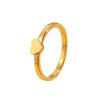 Fresh Stainless Steel Closed-mouth Heart-shaped Ring for Women - Simple Finger Jewelry Accessory