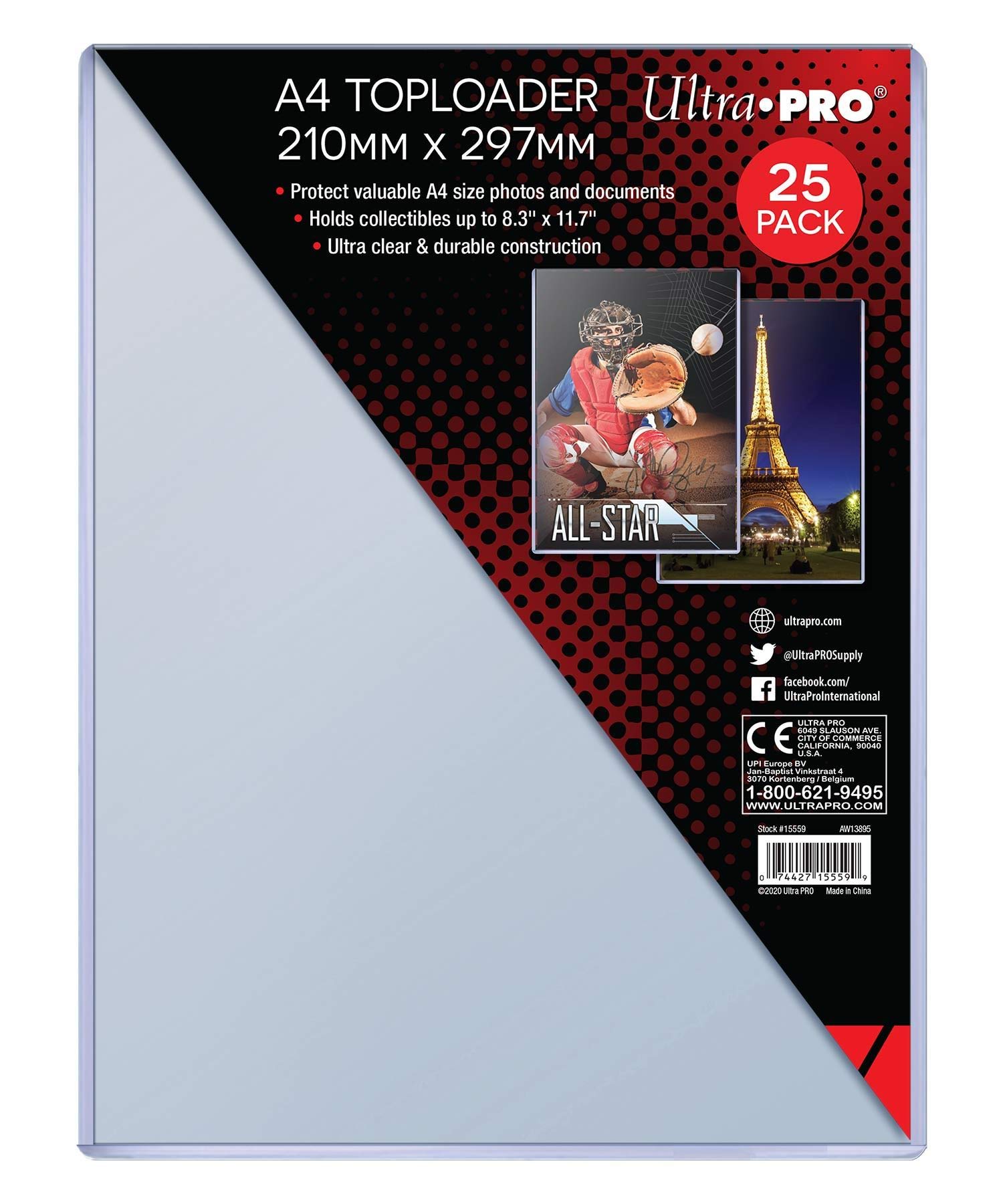 

ULTRA PRO A4 с верхней загрузкой 25 шт. x (210мм 297мм) чистый