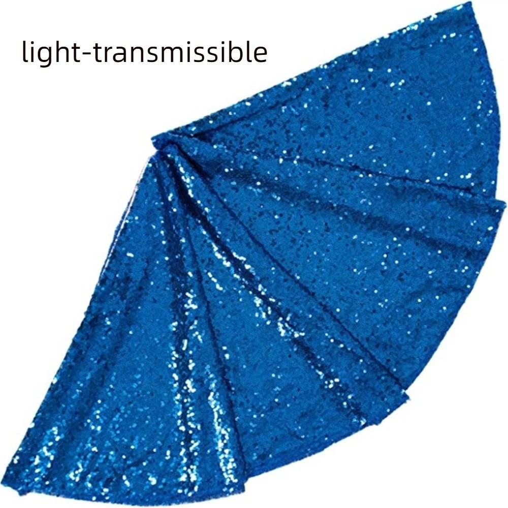 60/90/120cm Sequins Christmas Tree Skirts Glitter Xmas Tree Foot Cover Christmas Tree Mat Birthday