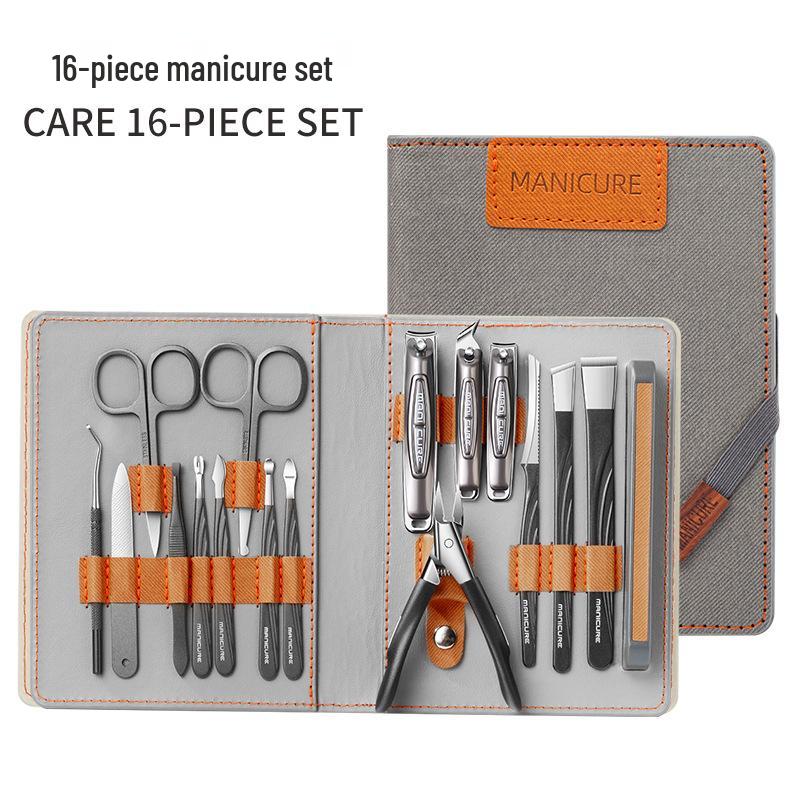 Premium Portable Nail Clipper & Cuticle Nipper Set