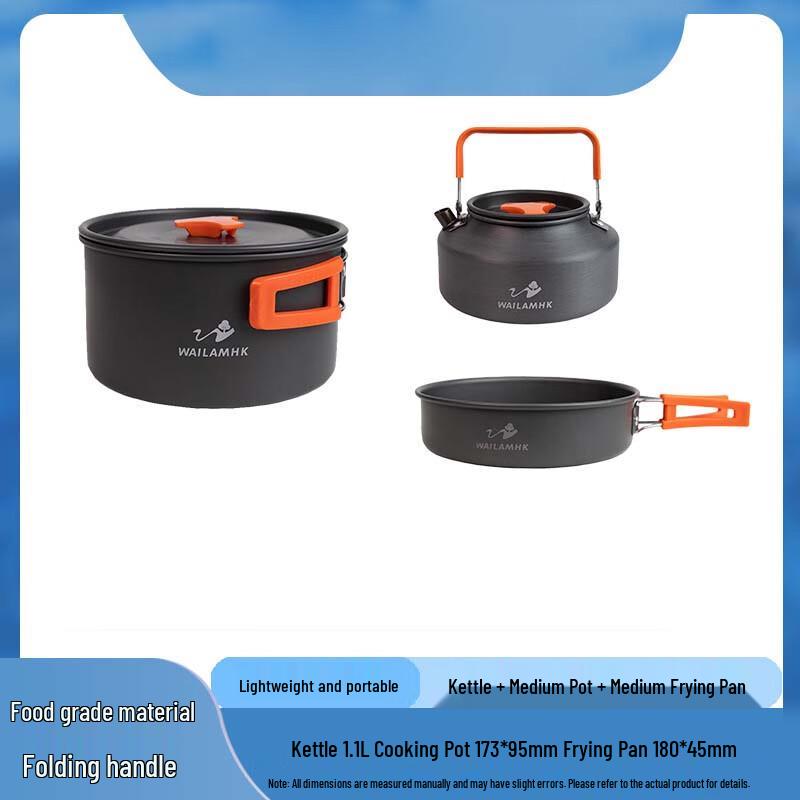 Outdoor Camping Kettle & Cookware Set Size 1
