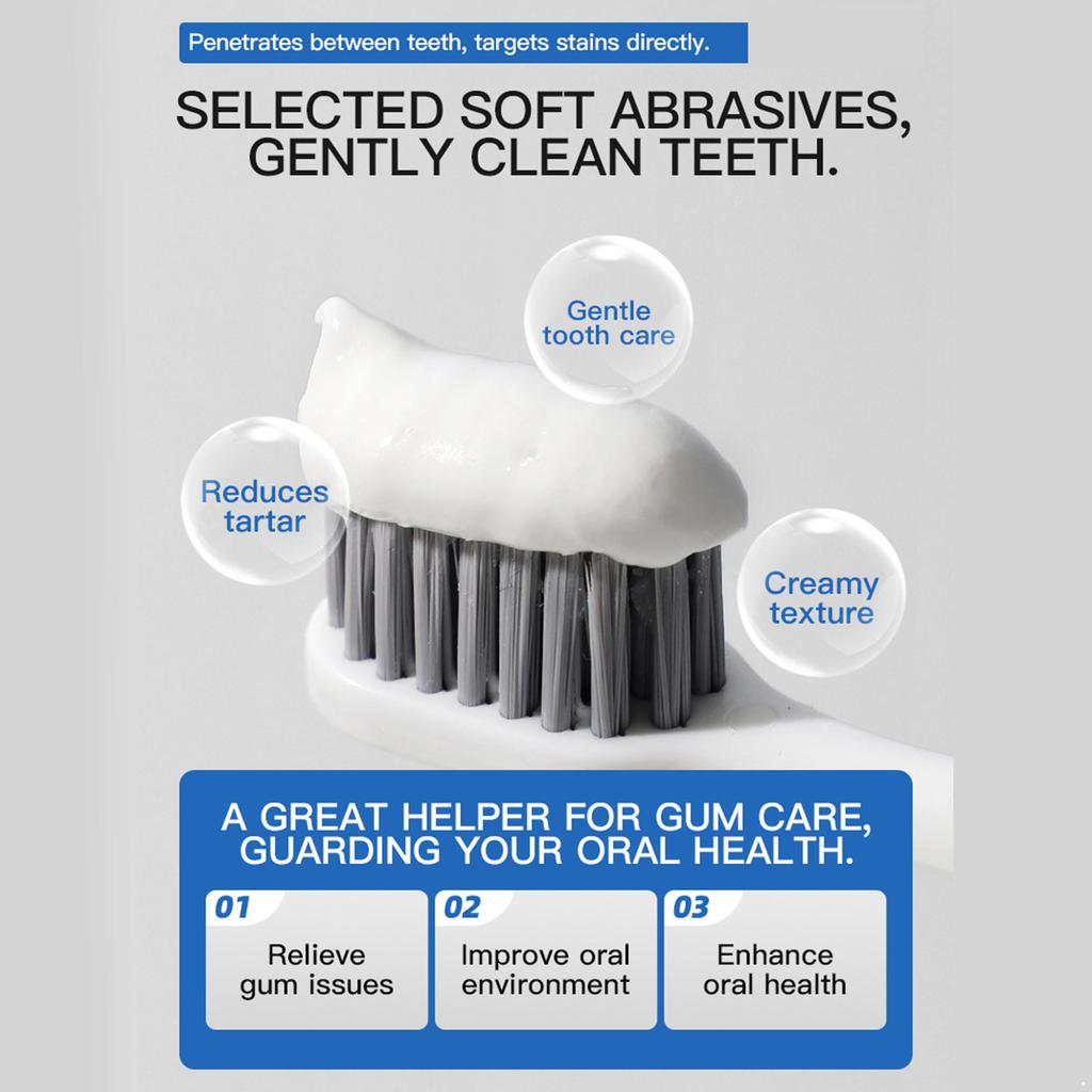 Diep reinigende tandpasta met tandvleesverzorging - Vlekverwijderende formule voor frisse adem en gezonde tanden, Essentieel voor mondhygiëne