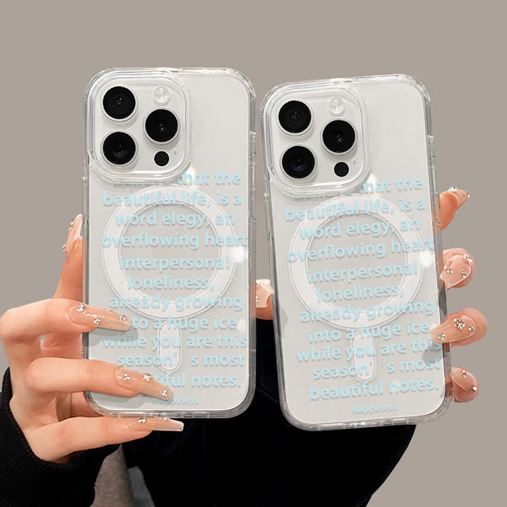 Magnetic Phone Case for iPhone 12 14 16 17 Pro 17 16 15 14 13 12 Pro Max  12 13 14 15  16 High Quality Shockproof Shell Full Protection Cute Style