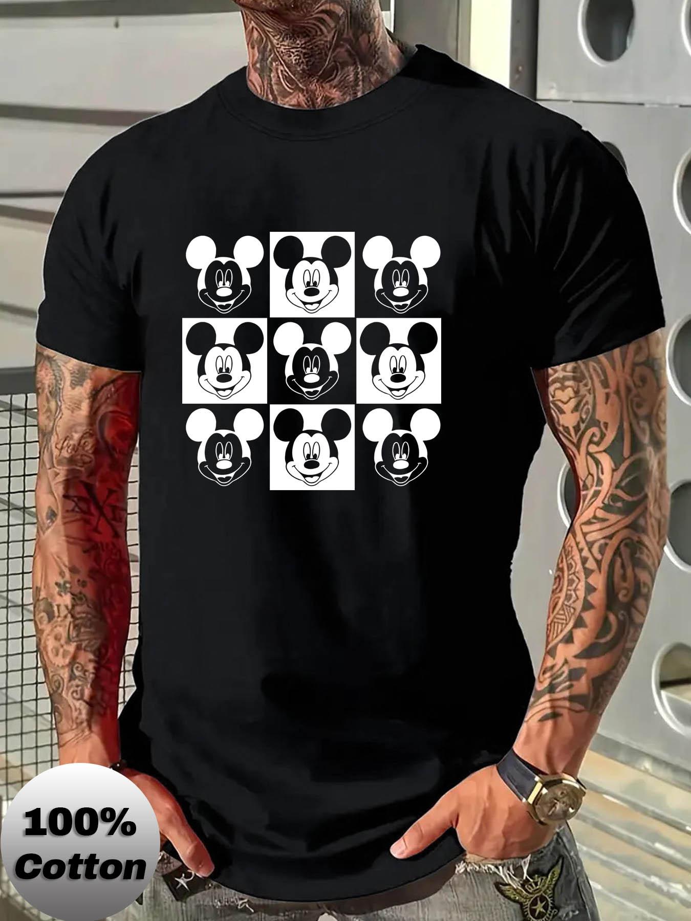 

Футболка з виразом Міккі Мауса, М яка, Дихаюча та Стійка до вицвітання, Класичний крій для повсякденного носіння XXL білий