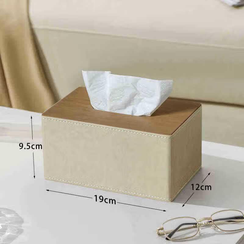 Modern Wood Grain Tissue Box