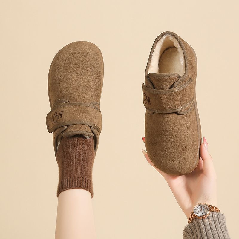 New cotton shoes Velcro warm cotton boots velvet soft sole comfortable cotton shoes