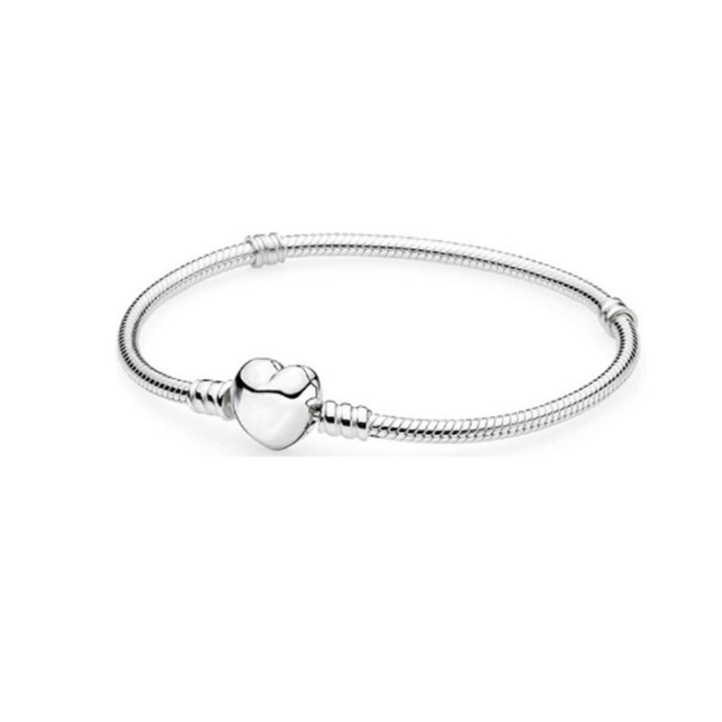 Thick Heart Snake Chain Bracelet Available In Gold And Rose Gold Dual Tone Basic Snake Bone Bracelet
