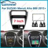 7 Inch 2DIN Car Fascia Radio Panel For SUZUKI Maruti Alto 800 2015+ Frame Kit Install Facia Face Plate