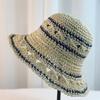 ins large brim straw hat summer beach vacation breathable sunscreen hat women's UV protection sunshade fisherman hat