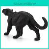 Figurine Animalière Pvc Panthère Noire avec Design Authentique pour les Passionnés de Nature