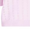 PINKO Short Sleeve Doll Collar Fitted Knit Top Women tops Light-Purple 103162A1Q3-N78