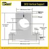 Aluminum Vertical Shaft Support Block Bracket SK Series (Sizes: 8-50)