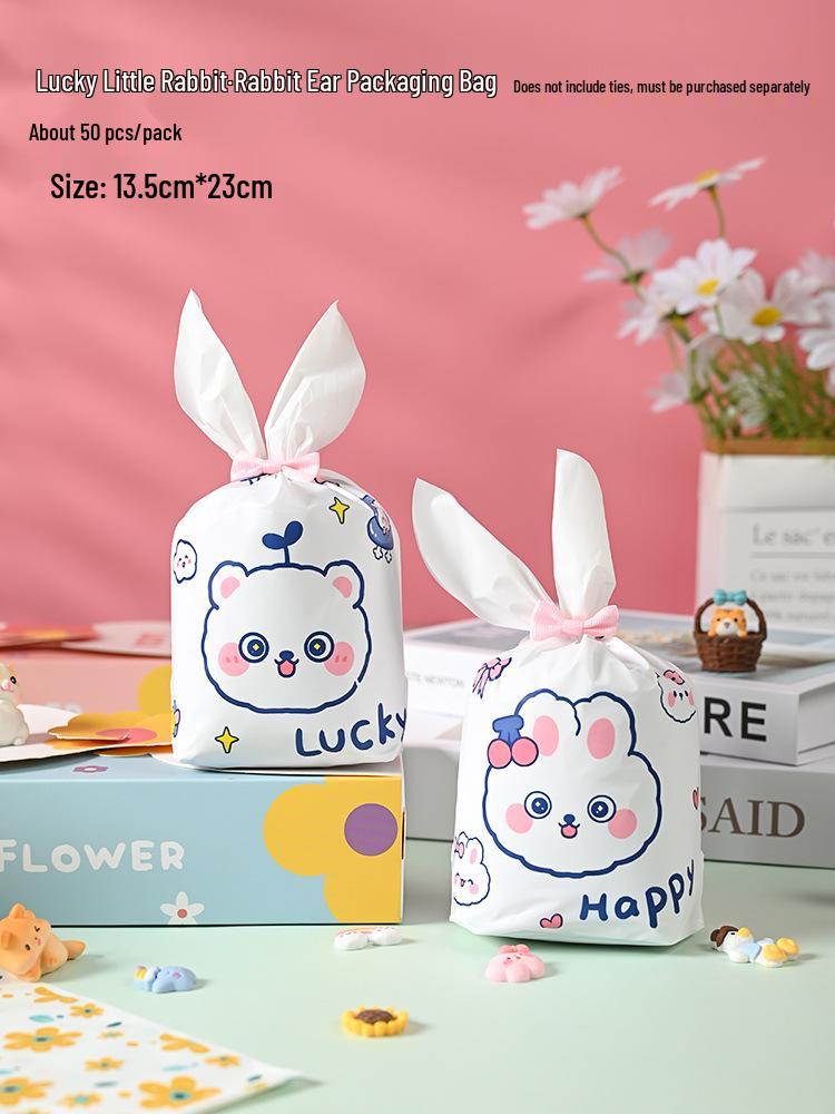 Cute Rabbit Ears Gift Bag for Candy, Cookies & Snacks