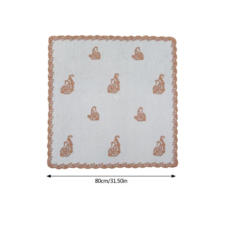 Elegant Women's Flower Embroidery Head Scarf Soft Multi Functional As Headscarf Or Decorative Accessory For Any Occasion