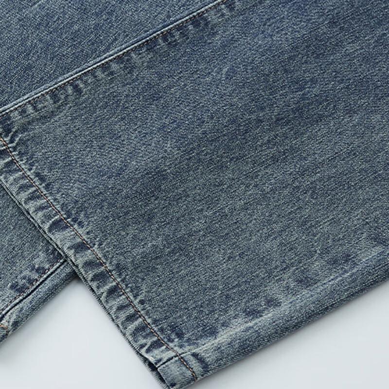 Jeanswest Men's Spring Autumn Loose Straight-Leg Outdoor Jeans