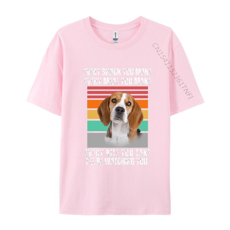 Beagle Every Snack You Make Every Meal You Make T Shirt Graphic TShirts Men Tee Shirt Unique Tshirts Oversized