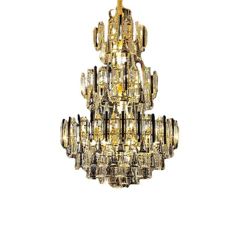 High-end Winery Chandelier Club Headlights Villa Living Room Lights Hotel Luxury Crystal Lights Project Decorative Lights
