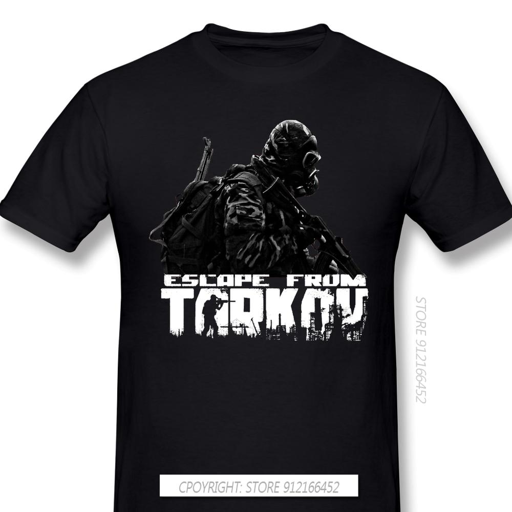 

Індивідуальна футболка для чоловіків Escape From Tarkov, шутер, з круглим вирізом, 100% бавовна, PMC XL