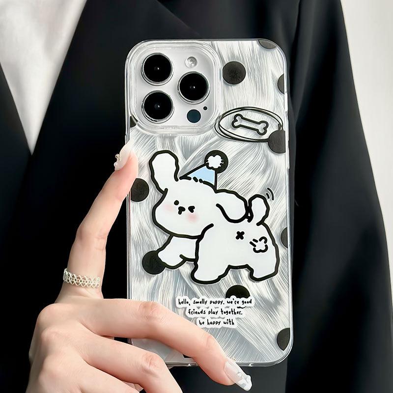 Zhitai Clear Feather Yarn Case for iPhone Models: 13 Pro, 14, 15, 16 Pro Max