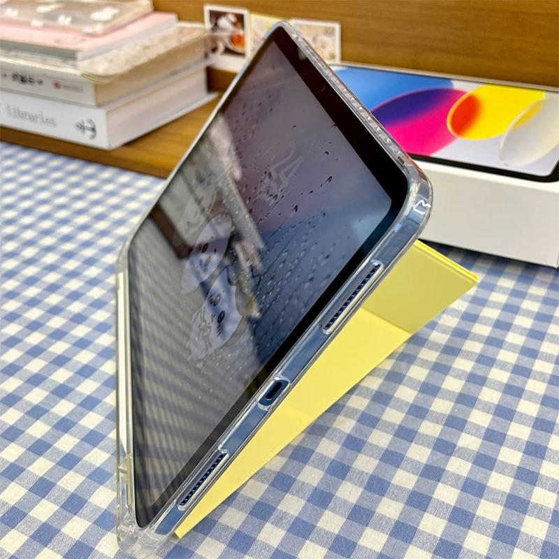 Y-Faltcase für iPad Air11 13 Zoll M3 M2 / Pro11 13'' M5 M4 A16 11. Air 4 5 10. Generation 9. Generation 10.2 10.5 10.9 Klare Rückseite