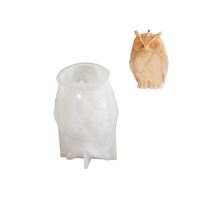 Owl Resin Mold 3D Animal Silicone Molds Soap Mould Candle Mold Silicone Mold For Candle Making Diy Owl Candle Moulds