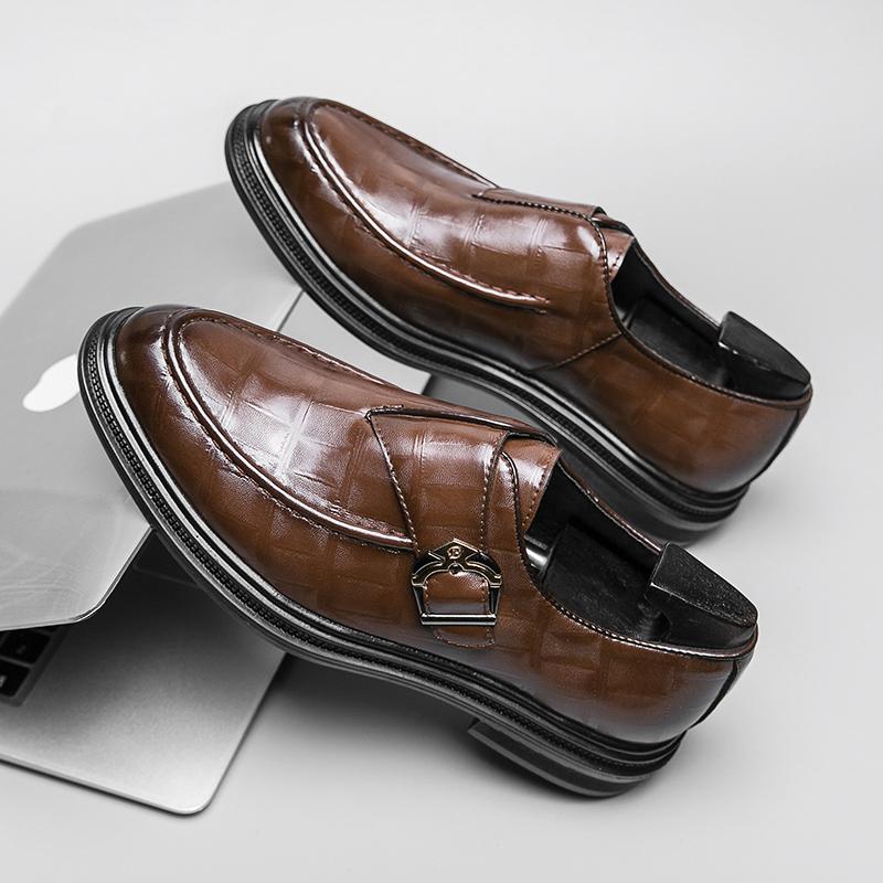 FashionClassic Brand Men's Genuine Leather Shoes Pointed Men's Formal Shoes Casual Business Shoes British Style Men's Wedding Shoes