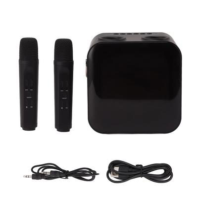 Karaoke Machine with 2 Wireless Microphones 15W Portable Bluetooth Speaker Karaoke Machine Set for