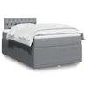 VidaXL Slatted Bed Base and Mattress Light Grey 120x190 Cm Fabric 3287402