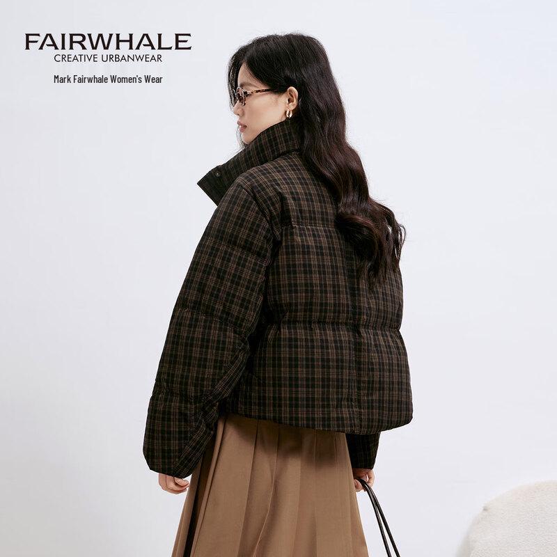 Mark Fairwhale Women's Plaid Short Down Jacket