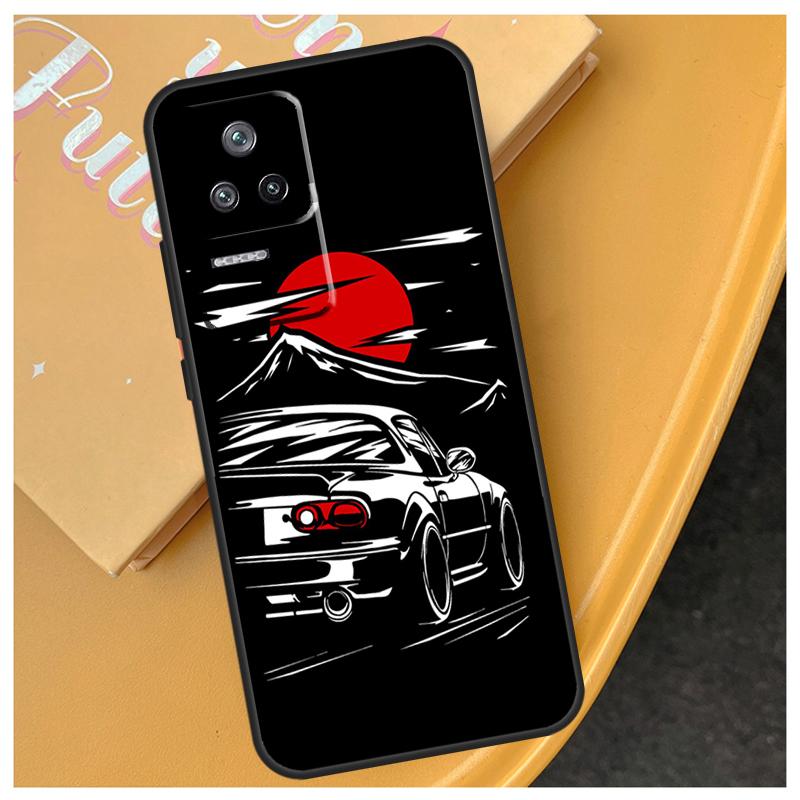 Japan JDM Sports Cars Male Men Funda For Xiaomi 17 Pro Max 15 14 Ultra 13T 14T 15T POCO X7 Pro X5 X6 F6 F5 F7 F8 Ultra Case