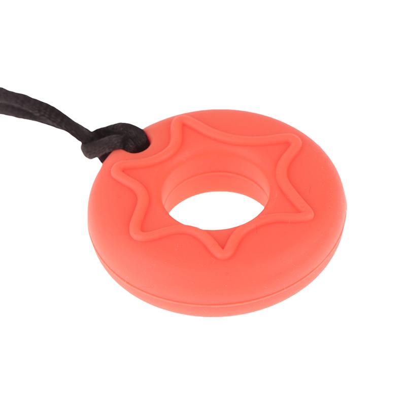 Inel Gingival Gogoașă pentru Bebi Silicon Mărgăritare de Mestecat Colier pentru Erupția Dentară Autism Mușcat Mestecat Îngrijire Bebi Fără BPA