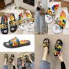 Soft And Durable Girls' Indoor/outdoor Beach Shoes With Sunflower Design