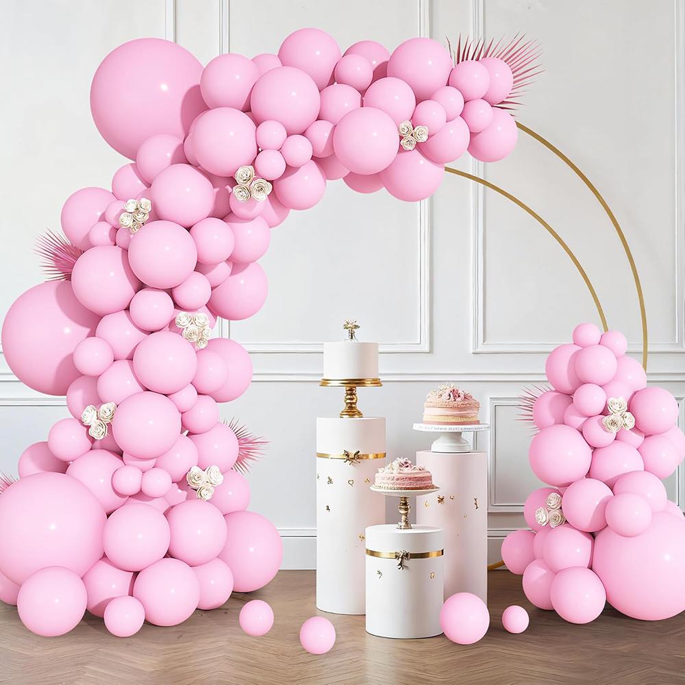 Pastel Pink Balloons Garland Kit Baby Pink Balloon Arch Kit Baby Shower Kid Birthday Party Wedding Anniversary Decoration Globos