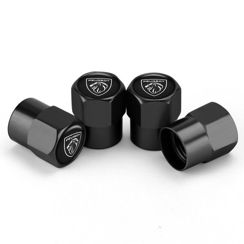 2026 Hot Car Sticker 4PCS Car Wheel Tire Valve Cap Tyre Rim Stem Cover For PEUGEOT 206 307 308 3008 207 208 606 407 508 2008 400