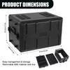 PE Plastic Handheld Microphones Toolbox Waterproof Safety Protection Case Shock Resistant for Stage Lighting Control Equipment