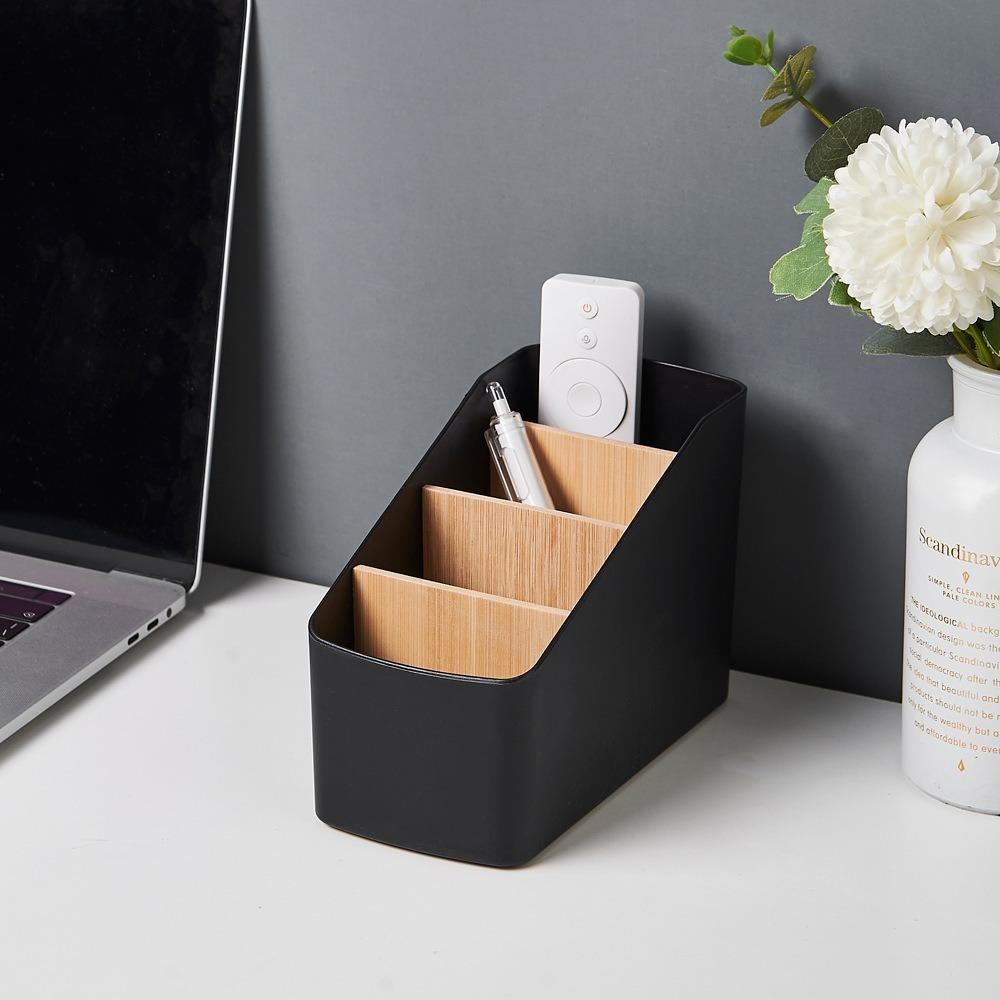 Remote Control Organizer TV Remote Holder For Table Multipurpose Desktop Storage Box Bedroom Living Room Organizer