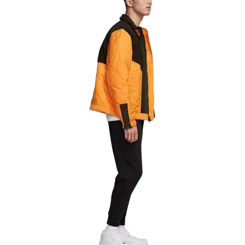 Nike Abbigliamento sportivo Giacca da uomo con colletto sportivo imbottita sinteticamente Arancione dorato BV4583-886