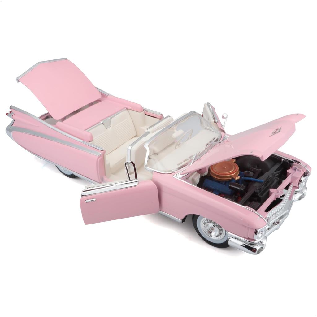 Maisto 1/18 Scale Cadillac Eldorado Biarritz 1959 Pink / Diecast Model Car, Finished Model, 36813 PK